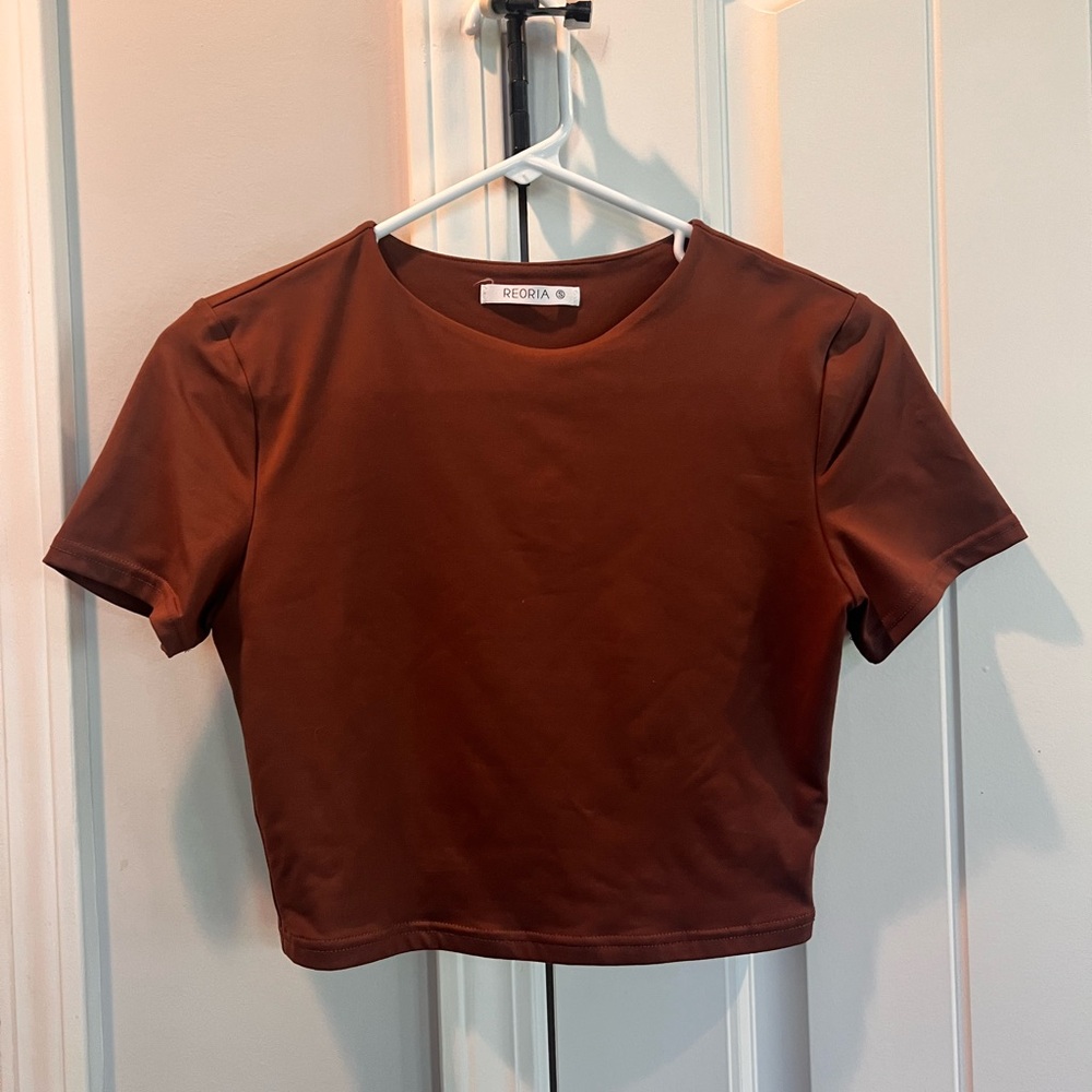 Women’s brown crop top